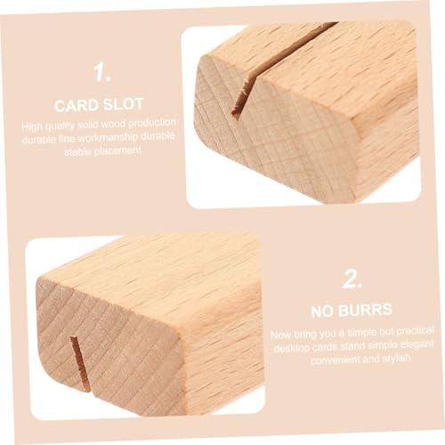 HIAKDOFT 6 Stück Holz Kartenhalter Vintage Stil Tischkartenhalter Stabile Aufsteller für Tisch Nummern Hochzeit Party Memo Foto Notizen HIAKDOFT 6 Stück Holz Kartenhalter Vintage Stil Tischkartenhalter Stabile Aufsteller für Tisch Nummern Hochzeit Party Memo Foto Notizen von HIAKDOFT
