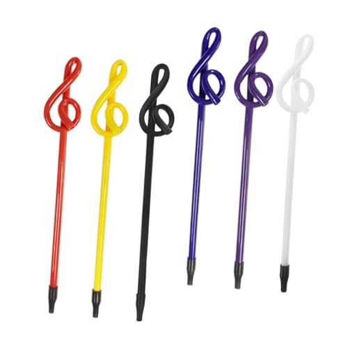 HIAKDOFT 6 Stück Kugelschreiber Mit Musiknoten Musikpreise Musik-anhänger-bleistift Stift Zum Thema Musik Grußkarten Kugelschreiber Musik Stift Bleistifte Für Klavier Lustiger Stift Plastik von HIAKDOFT