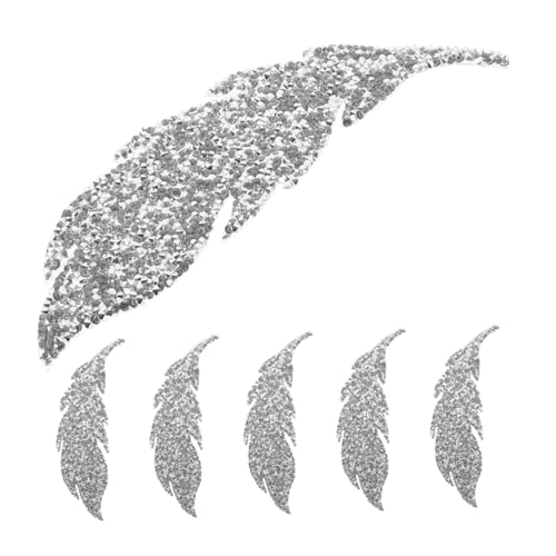 HIAKDOFT 6 Stück Leaf Shaped Rhinestone Applique Patches mit Hitzebeständigem Kleber zum Aufbügeln oder Nähen Kreative DIY Verzierungen für Kleidung Taschen Hüte und Accessoires HIAKDOFT 6 Stück Leaf Shaped Rhinestone Applique Patches mit Hitzebeständigem Kleber zum Aufbügeln oder Nähen Kreative DIY Verzierungen für Kleidung Taschen Hüte und Accessoires von HIAKDOFT