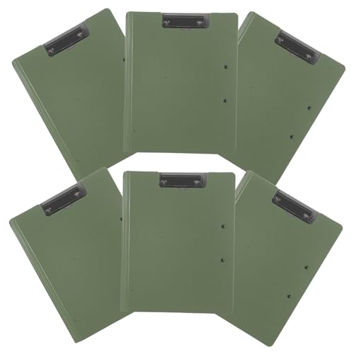 HIAKDOFT 6 Stück Multifunktionale Klemmbrettmappe mit Doppelclip Robustes Portfolio Sicheres Dokumenten Organizer Teilig in Militärgrün für Büro Schule und Mobiles Arbeiten HIAKDOFT 6 Stück Multifunktionale Klemmbrettmappe mit Doppelclip Robustes Portfolio Sicheres Dokumenten Organizer Teilig in Militärgrün für Büro Schule und Mobiles Arbeiten von HIAKDOFT