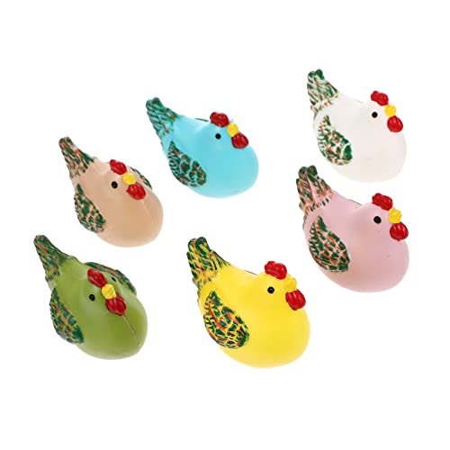 HIAKDOFT 6 Stück Osterdekorationen osterspielzeuge Ostern Ostern Dekoration Easter Decoration Easter Toys klein groß Mini kreative Ostertagsdekoration tierisches Plastik von HIAKDOFT
