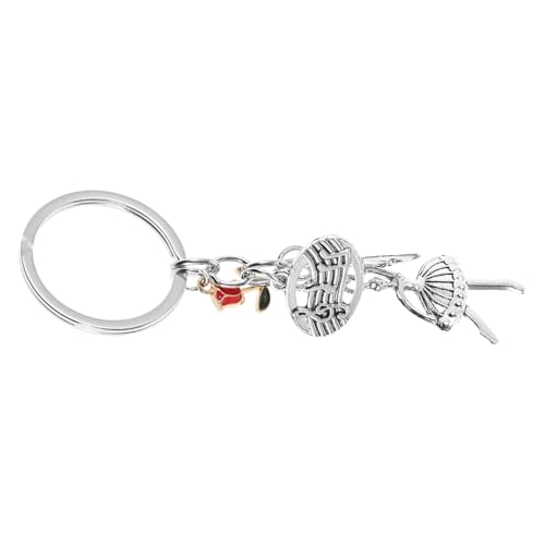 HIAKDOFT 6 Stück Teiliges Ballett Schlüsselanhänger mit Rosen Design Langlebiger Ballettschuh Anhänger Kreatives Tanzzubehör für Mädchen Tragbarer Charm für Taschen und Schlüsselbund HIAKDOFT 6 Stück Teiliges Ballett Schlüsselanhänger mit Rosen Design Langlebiger Ballettschuh Anhänger Kreatives Tanzzubehör für Mädchen Tragbarer Charm für Taschen und Schlüsselbund von HIAKDOFT