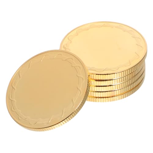HIAKDOFT 6 Stück Teiliges Blanker Metallmünzen mit Goldplattiertem Spiegelrand Durchmesser Dicke Uv Druck und Lasergravur Kompatibel für Diy Bastelarbeiten Reise und HIAKDOFT 6 Stück Teiliges Blanker Metallmünzen mit Goldplattiertem Spiegelrand Durchmesser Dicke Uv Druck und Lasergravur Kompatibel für Diy Bastelarbeiten Reise und von HIAKDOFT