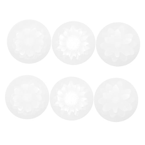 HIAKDOFT 6 Stück Teiliges Blumen Silikonform Flexible Langlebige Epoxidharz Gießformen für DIY Kunstharz Schmuck Glatte Oberfläche Vielseitig für Kreative Bastelprojekte und Handgemachte von HIAKDOFT