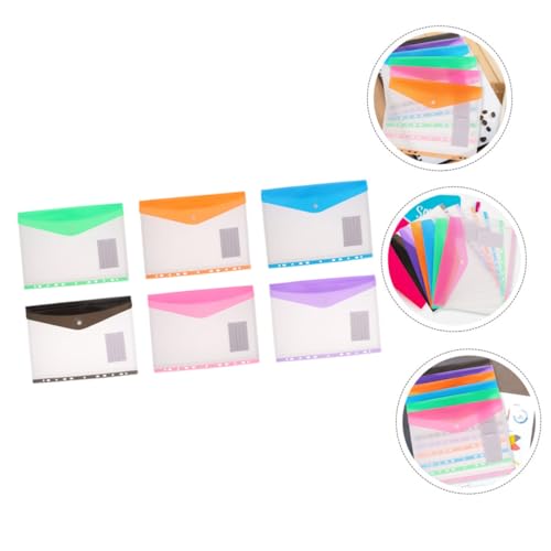 HIAKDOFT 6 Stück Teiliges Datei aufbewahrungsset Transparente Snap button Ordner taschen in Farben Wiederverwendbare Multifunktionale Dokumenten hüllen für Büro Schule und Reisen HIAKDOFT 6 Stück Teiliges Datei aufbewahrungsset Transparente Snap button Ordner taschen in Farben Wiederverwendbare Multifunktionale Dokumenten hüllen für Büro Schule und Reisen von HIAKDOFT
