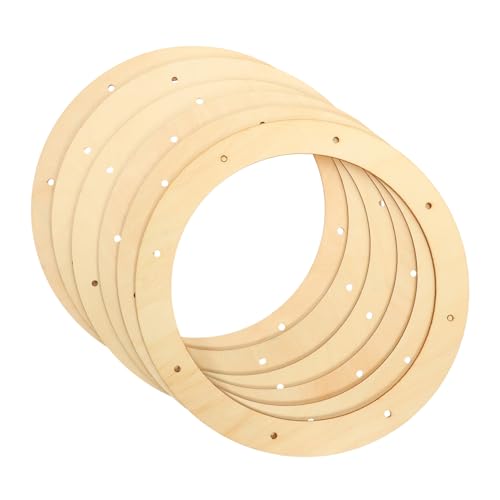 HIAKDOFT 6 Stück Teiliges Holzkranzrahmen mit Stabile und Formfeste DIY Holzringe zum Basteln von Blumenkränzen Durchmesser für Kreative Dekorationen und Festtagsgestaltung HIAKDOFT 6 Stück Teiliges Holzkranzrahmen mit Stabile und Formfeste DIY Holzringe zum Basteln von Blumenkränzen Durchmesser für Kreative Dekorationen und Festtagsgestaltung von HIAKDOFT