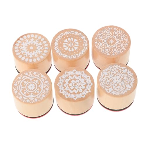 HIAKDOFT 6 Stück Teiliges Mandala Holzstempel mit Floralen Elementen für DIY Basteln Scrapbooking und Handgemachte Verzierung Langlebige Holzgravur Stempel für Kreative Bastelideen HIAKDOFT 6 Stück Teiliges Mandala Holzstempel mit Floralen Elementen für DIY Basteln Scrapbooking und Handgemachte Verzierung Langlebige Holzgravur Stempel für Kreative Bastelideen von HIAKDOFT