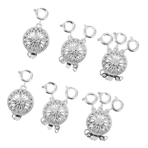 HIAKDOFT 6 Stück Teiliges Metallverschluss für Schmuckherstellung Sonnblumen Design Langlebige Legierung Einfache Montage für DIY Armband und Halskettenzubehör HIAKDOFT 6 Stück Teiliges Metallverschluss für Schmuckherstellung Sonnblumen Design Langlebige Legierung Einfache Montage für DIY Armband und Halskettenzubehör von HIAKDOFT