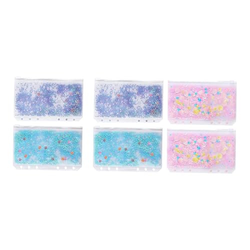HIAKDOFT 6 Stück Teiliges PVC Reißverschluss Ordner Wasserfeste Binder Taschen mit Design Kreative Loseblatt Aufbewahrungstaschen für Büro und Notizbücher Reißfeste Organizer Hüllen HIAKDOFT 6 Stück Teiliges PVC Reißverschluss Ordner Wasserfeste Binder Taschen mit Design Kreative Loseblatt Aufbewahrungstaschen für Büro und Notizbücher Reißfeste Organizer Hüllen von HIAKDOFT
