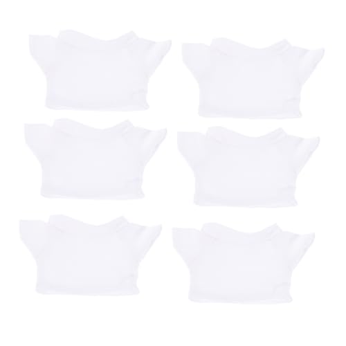 HIAKDOFT 6 Stück Teiliges Puppen t shirt aus Weichem Baumwollstoff Niedliche Bärenkleidung für Puppen Modische und Langlebige Puppenbekleidung zur Dekoration Ankleiden von HIAKDOFT