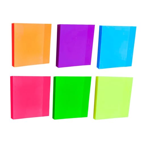 HIAKDOFT 6 Stück Teiliges Selbstklebende Mehrfarbige Memo Pads für Büro Schule Studium Praktische Ablösbare Notizzettel zum Markieren Organisieren und Erinnern HIAKDOFT 6 Stück Teiliges Selbstklebende Mehrfarbige Memo Pads für Büro Schule Studium Praktische Ablösbare Notizzettel zum Markieren Organisieren und Erinnern von HIAKDOFT
