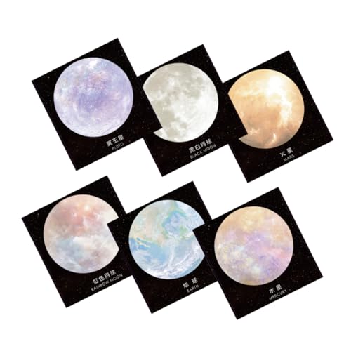 HIAKDOFT 6 Stück Teiliges Selbstklebendes Memo Rundes Design mit Weltraum motiven Haftende Notizzettel für Büro Schule Zuhause Vielseitig Einsetzbar Farblich Sortiert Zuverlässiger Halt HIAKDOFT 6 Stück Teiliges Selbstklebendes Memo Rundes Design mit Weltraum motiven Haftende Notizzettel für Büro Schule Zuhause Vielseitig Einsetzbar Farblich Sortiert Zuverlässiger Halt von HIAKDOFT