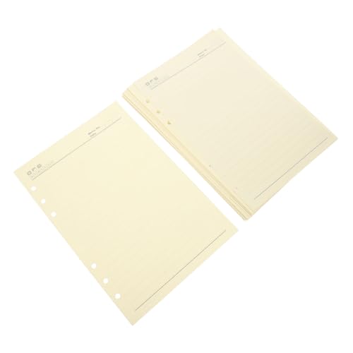 HIAKDOFT 60 Blatt Liniertes Nachfüllpapier für Ring Ordner Praktisches Notizblock Ersatzpapier mit Wochen und Wettersymbolen Glattes Schreibpapier für Planer Tagebuch Studium und HIAKDOFT 60 Blatt Liniertes Nachfüllpapier für Ring Ordner Praktisches Notizblock Ersatzpapier mit Wochen und Wettersymbolen Glattes Schreibpapier für Planer Tagebuch Studium und von HIAKDOFT