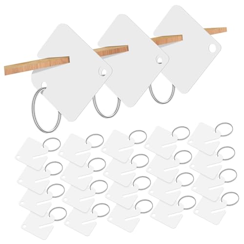 HIAKDOFT 60 Stück Leere Acryl Schlüsselanhänger mit Spaltringen zum Beschriften Vielseitige Schlüsselkennzeichnung für Vermietung Inventar und DIY Schlüsselanhänger Zubehör HIAKDOFT 60 Stück Leere Acryl Schlüsselanhänger mit Spaltringen zum Beschriften Vielseitige Schlüsselkennzeichnung für Vermietung Inventar und DIY Schlüsselanhänger Zubehör von HIAKDOFT