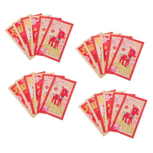 HIAKDOFT 60 Stück Rote Umschläge Jahr Des Pferdes Lunar Year Envelopes Kinderfreundliche Cartoon Designs Große Kapazität Traditionelle Hongbao Geldumschläge für Neujahrsfeiern Hochzeit HIAKDOFT 60 Stück Rote Umschläge Jahr Des Pferdes Lunar Year Envelopes Kinderfreundliche Cartoon Designs Große Kapazität Traditionelle Hongbao Geldumschläge für Neujahrsfeiern Hochzeit von HIAKDOFT