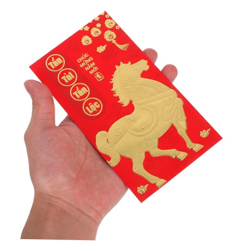 HIAKDOFT 60 Stück Rote Umschläge für das Frühjahrsfest des des Pferdes Frühlingsfest Geldpaket chinesische neujahrsgeldumschläge Frühling Festival Red Envelope siehe Umschläge Papier HIAKDOFT 60 Stück Rote Umschläge für das Frühjahrsfest des des Pferdes Frühlingsfest Geldpaket chinesische neujahrsgeldumschläge Frühling Festival Red Envelope siehe Umschläge Papier von HIAKDOFT