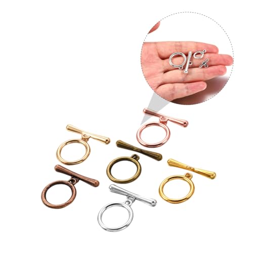 HIAKDOFT 60 Stück Teiliges Ot verschluss set in Vintage mixfarben Langlebige Legierung Leichter Schmuckverbinder für DIY armbänder und Halsketten zum Basteln und Schmuckherstellung HIAKDOFT 60 Stück Teiliges Ot verschluss set in Vintage mixfarben Langlebige Legierung Leichter Schmuckverbinder für DIY armbänder und Halsketten zum Basteln und Schmuckherstellung von HIAKDOFT
