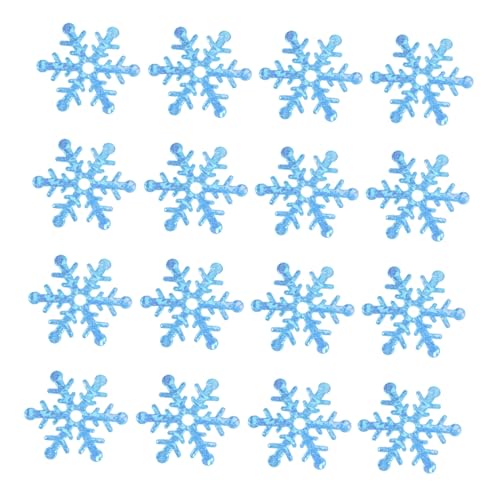 HIAKDOFT 600 Stk. Schneeflocken Konfetti in Blau Glitzernde Party Deko Festliche Tischstreuung Vielseitig als Wurfkonfetti und Foto Requisite für Weihnachtsfeiern Partyzubehör von HIAKDOFT