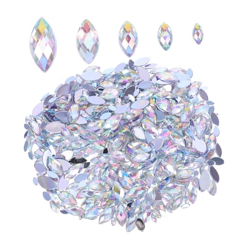 HIAKDOFT 600 Stück Flache Acryl Strasssteine in Weiß Ab Funkelnde Pferdeaugen Form Vielseitig für Nageldesign DIY Schmuck Handyhüllen und Bastelprojekte Langlebig und Einfach Anzuwenden HIAKDOFT 600 Stück Flache Acryl Strasssteine in Weiß Ab Funkelnde Pferdeaugen Form Vielseitig für Nageldesign DIY Schmuck Handyhüllen und Bastelprojekte Langlebig und Einfach Anzuwenden von HIAKDOFT