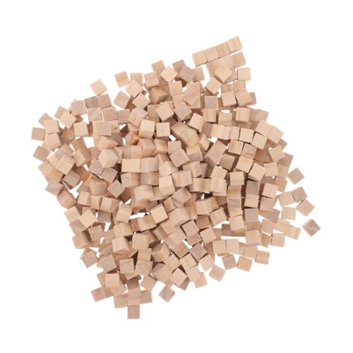 HIAKDOFT 600 Stück Unfertige Holzwürfel aus Kiefernholz für Basteln Malen Stapeln und DIY Projekte Robuste Langlebige Holzklötzchen für Kreative und Handwerksarbeiten von HIAKDOFT