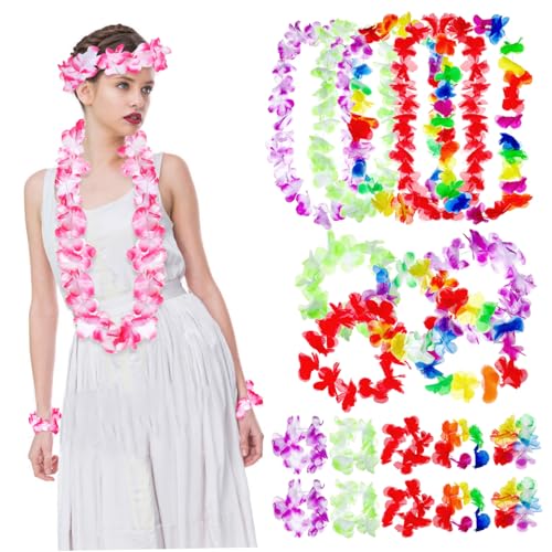 HIAKDOFT 6Sätze Hawaiianische Blumenkette Teiliges mit Bunten Leis für Luau Party Festivals und Strandveranstaltungen Robuste und Langlebige Kunststoffgirlanden für Unvergessliche HIAKDOFT 6Sätze Hawaiianische Blumenkette Teiliges mit Bunten Leis für Luau Party Festivals und Strandveranstaltungen Robuste und Langlebige Kunststoffgirlanden für Unvergessliche von HIAKDOFT