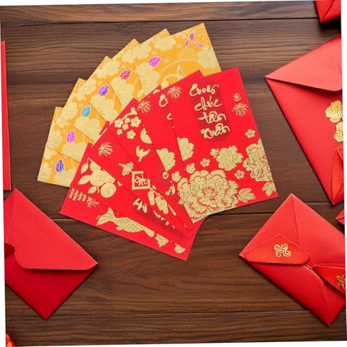 HIAKDOFT 72 Stück Vietnamesisches Chinesisches Neujahr Rotpaket Frühlingsfest Rote Pakete 2026 Frühlingsfestumschläge Vietnamesisch Glücksgelddekoration Vietnamesische Hong Bao Gelb Papier HIAKDOFT 72 Stück Vietnamesisches Chinesisches Neujahr Rotpaket Frühlingsfest Rote Pakete 2026 Frühlingsfestumschläge Vietnamesisch Glücksgelddekoration Vietnamesische Hong Bao Gelb Papier von HIAKDOFT