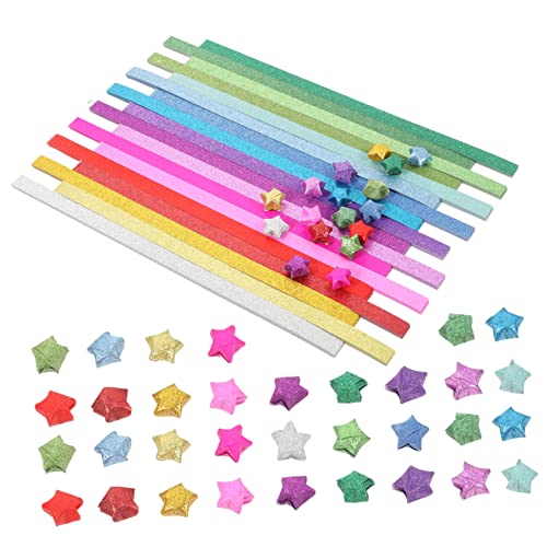 HIAKDOFT 720 Blatt Glitter Origami Papier Doppelseitig Glitzerndes Bastelpapier Farben Sternenpapier für DIY Bastelprojekte Kinderfreundlich Reißfest für Handwerk und Dekoration HIAKDOFT 720 Blatt Glitter Origami Papier Doppelseitig Glitzerndes Bastelpapier Farben Sternenpapier für DIY Bastelprojekte Kinderfreundlich Reißfest für Handwerk und Dekoration von HIAKDOFT