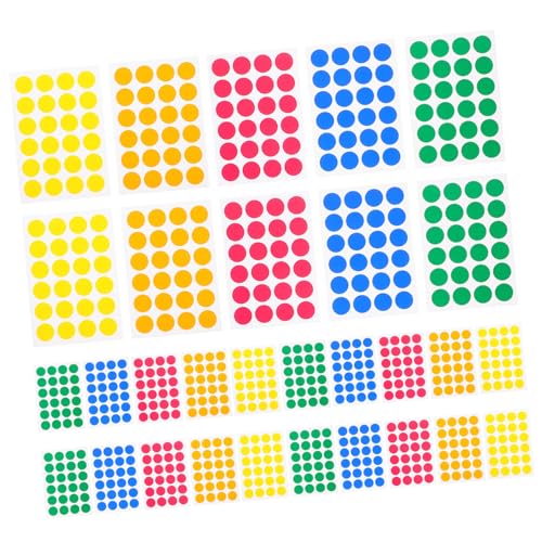 HIAKDOFT 720 Stück Selbstklebende Bunte Punktaufkleber für Scrapbooking und Etikettierung Farbige Runde Markierungsetiketten in Farben Vielseitig für Papier Notizbücher Ordner HIAKDOFT 720 Stück Selbstklebende Bunte Punktaufkleber für Scrapbooking und Etikettierung Farbige Runde Markierungsetiketten in Farben Vielseitig für Papier Notizbücher Ordner von HIAKDOFT