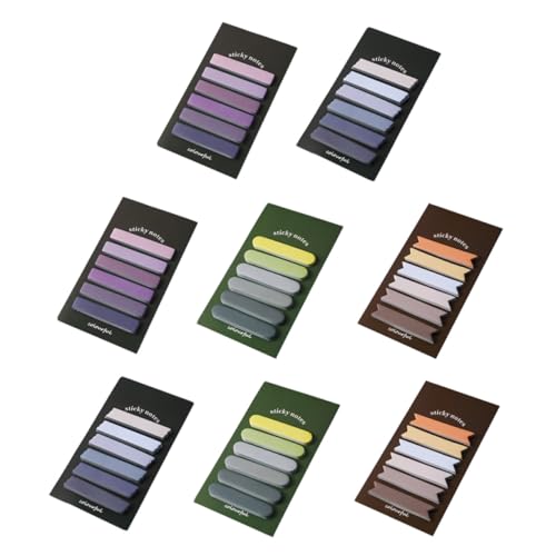 HIAKDOFT 8 Sätze Bunte Selbstklebende Haftnotizen mit Blöcken Tragbare Beschreibbare Memo Pads in Farbverlauf Braun Blau Grün Praktische Notizzettel für Büro Schule Zuhause Wiederablösbar HIAKDOFT 8 Sätze Bunte Selbstklebende Haftnotizen mit Blöcken Tragbare Beschreibbare Memo Pads in Farbverlauf Braun Blau Grün Praktische Notizzettel für Büro Schule Zuhause Wiederablösbar von HIAKDOFT
