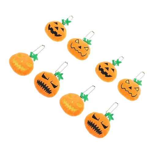 HIAKDOFT 8 Stück Kürbis -Gesichtsschlüsselkette Kürbis-Schlüsselanhänger-Dekor Halloween -Ornamente Schlüsselzubehör kleiner Schlüsselanhänger halloween dekorativ Flanell Orange HIAKDOFT 8 Stück Kürbis -Gesichtsschlüsselkette Kürbis-Schlüsselanhänger-Dekor Halloween -Ornamente Schlüsselzubehör kleiner Schlüsselanhänger halloween dekorativ Flanell Orange von HIAKDOFT