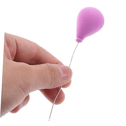 HIAKDOFT 8 Stück Miniatur Puppenhaus Luftballon Realistische Mini Dekoration und Ovale Ballons Geeignet für Puppenhaus Zubehör und Mikro Zufällige Farbe Zufällige Farbe von HIAKDOFT