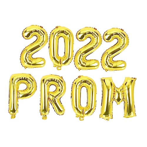 HIAKDOFT 8 Stück Teiliges Abschlussballon Set aus Aluminiumfolie Goldene Prom Dekoration Langlebig und Kreativ für Abschlussfeier Party und Raumgestaltung HIAKDOFT 8 Stück Teiliges Abschlussballon Set aus Aluminiumfolie Goldene Prom Dekoration Langlebig und Kreativ für Abschlussfeier Party und Raumgestaltung von HIAKDOFT