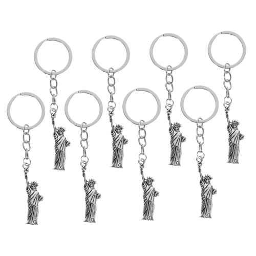 HIAKDOFT 8 Stück Teiliges Amerikanische Freiheitsstatue Schlüsselanhänger Patriotische Partygeschenke Bag Anhänger Stilvoller Charme für Independence Day Feier und Alltag HIAKDOFT 8 Stück Teiliges Amerikanische Freiheitsstatue Schlüsselanhänger Patriotische Partygeschenke Bag Anhänger Stilvoller Charme für Independence Day Feier und Alltag von HIAKDOFT