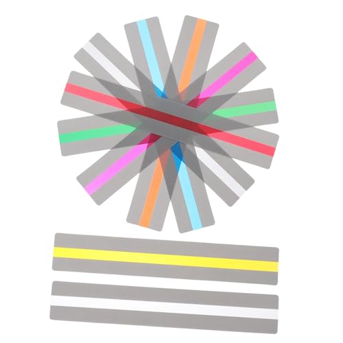 HIAKDOFT 8 Stück Teiliges Farbiger Lesestreifen Lesehilfen für Schüler Leseführung Lesetracker Leselineal für Hardcover zur Steigerung der Lesekompetenz und Informationsaufnahme HIAKDOFT 8 Stück Teiliges Farbiger Lesestreifen Lesehilfen für Schüler Leseführung Lesetracker Leselineal für Hardcover zur Steigerung der Lesekompetenz und Informationsaufnahme von HIAKDOFT