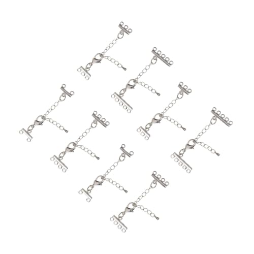 HIAKDOFT 8 Stück Teiliges Kettenverlängerungs Edelstahl Schmuckverlängerung für Armbänder Halsketten Langlebige DIY Schmuckverbinder Vielseitige Verlängerungsketten für Perlenarmbänder und HIAKDOFT 8 Stück Teiliges Kettenverlängerungs Edelstahl Schmuckverlängerung für Armbänder Halsketten Langlebige DIY Schmuckverbinder Vielseitige Verlängerungsketten für Perlenarmbänder und von HIAKDOFT