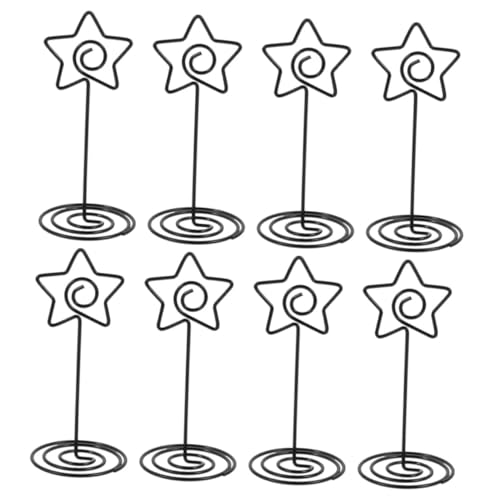 HIAKDOFT 8 Stück Teiliges Metall Stern förmige Kartenhalter Schwarz Tischkartenhalter für Fotos Memo Notizen Platzkarten Dekorative Büro Party Zubehör HIAKDOFT 8 Stück Teiliges Metall Stern förmige Kartenhalter Schwarz Tischkartenhalter für Fotos Memo Notizen Platzkarten Dekorative Büro Party Zubehör von HIAKDOFT