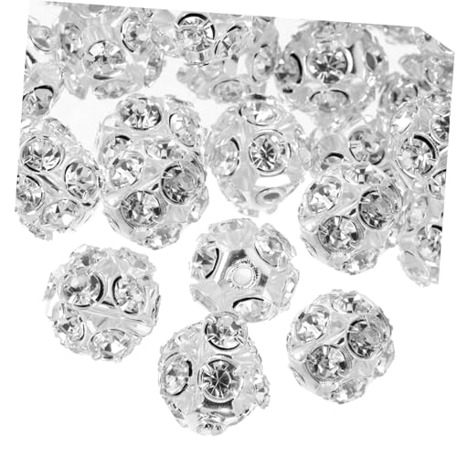 HIAKDOFT 90 Stück Spacer Beads mit Strass Kristallperlen Silberfarbene Schmuckperlen für DIY Armbänder Halsketten Vielseitige Bastelperlen zum Auffädeln und Schmuckherstellung HIAKDOFT 90 Stück Spacer Beads mit Strass Kristallperlen Silberfarbene Schmuckperlen für DIY Armbänder Halsketten Vielseitige Bastelperlen zum Auffädeln und Schmuckherstellung von HIAKDOFT