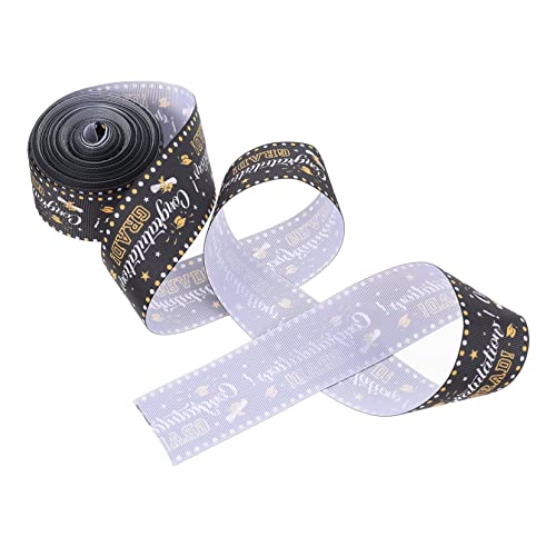 HIAKDOFT Abschlussfeier Geschenkband Graduations Ribbon mit Festlichem Muster Breit für Schulabschlüsse Bachelorfeiern und Kreative Verpackungen von HIAKDOFT