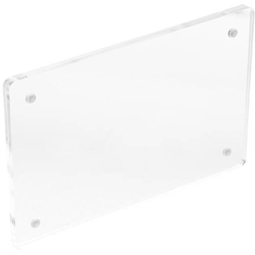 HIAKDOFT Acryl Preisschildhalter Transparent Magnetisch Hochauflösendes Acrylschild Display für Hochzeit Büro Ladengeschäft von HIAKDOFT