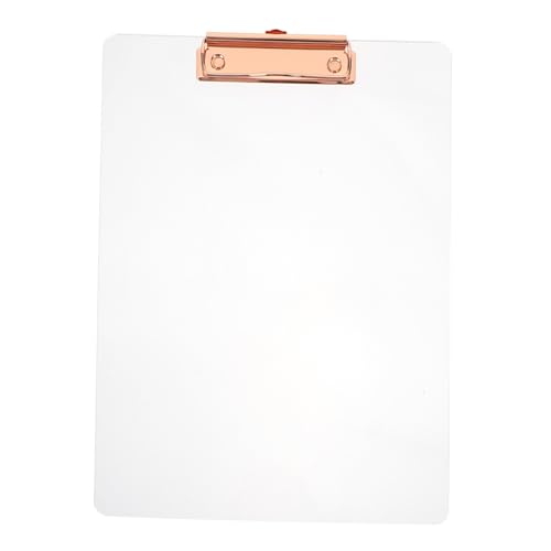 HIAKDOFT Acryl Schreibunterlage Transparent Clipboard mit Clip Robustes Klemmbrett für Schüler Büro Schule Dokumentenordner Organizer HIAKDOFT Acryl Schreibunterlage Transparent Clipboard mit Clip Robustes Klemmbrett für Schüler Büro Schule Dokumentenordner Organizer von HIAKDOFT