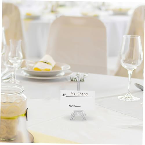 HIAKDOFT Aluminium Tischkartenhalter mit Stabilem Foto und Memo Clip Praktischer Leichter Kartenhalter für Hochzeit Geburtstag Party Tischdekoration und Tischnummern HIAKDOFT Aluminium Tischkartenhalter mit Stabilem Foto und Memo Clip Praktischer Leichter Kartenhalter für Hochzeit Geburtstag Party Tischdekoration und Tischnummern von HIAKDOFT
