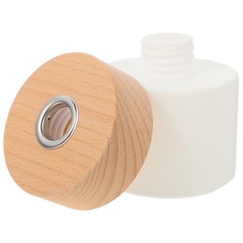 HIAKDOFT Aroma Diffuser Flasche Mattweiß mit Holzdeckel Nachfüllbare Glas Duftöl Flasche für Wohnzimmer Schlafzimmer Büro Breiter Rand für Einfache Aromafreisetzung Dekoratives Duftgefäß HIAKDOFT Aroma Diffuser Flasche Mattweiß mit Holzdeckel Nachfüllbare Glas Duftöl Flasche für Wohnzimmer Schlafzimmer Büro Breiter Rand für Einfache Aromafreisetzung Dekoratives Duftgefäß von HIAKDOFT