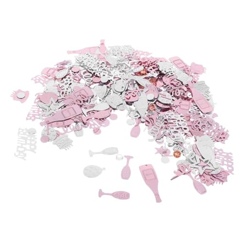 HIAKDOFT Bunte Geburtstagstisch Konfetti Streudeko für Partydekoration Tischdeko für Jubiläen und Feiern Kreative DIY Papierstreusel für Festliche Geburtstagsfeiern von HIAKDOFT