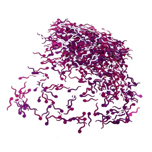HIAKDOFT Bunte Kaulquappen Konfetti Hochzeit Partydeko Glänzend Wiederverwendbar Tischdeko DIY Geschenkfüllung Lebendige Farben Festlich Draußen Geeignet von HIAKDOFT