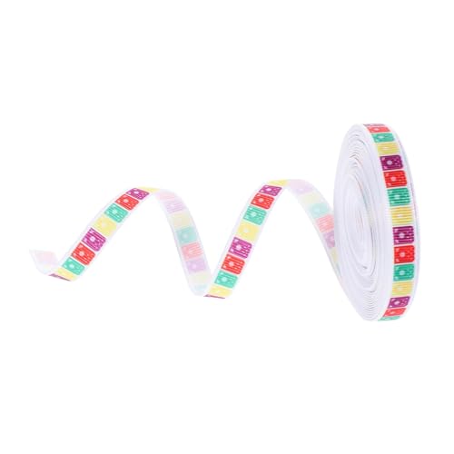 HIAKDOFT Cinco De Mayo Geschenkband Breit Yards Polyester Dekoband mit Mexikanischem Muster Festliches Geschenkverpackungsband für Partydekoration und DIY Schleifen von HIAKDOFT