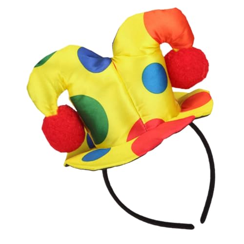 HIAKDOFT Clown Haarreif Kopfband aus Gestricktem Stoff mit Draht Langlebig und Bequem Halloween Karneval Party Cosplay Zubehör für Damen und Herren Auffälliges Kostüm Accessoire von HIAKDOFT