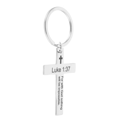 HIAKDOFT Cross Keychain Edelstahl Schlüsselbund Anhänger Graviert Für Freunde Stilvolle Christliche Schlüsselbund Für Bagbeutelautos Keys HIAKDOFT Cross Keychain Edelstahl Schlüsselbund Anhänger Graviert Für Freunde Stilvolle Christliche Schlüsselbund Für Bagbeutelautos Keys von HIAKDOFT