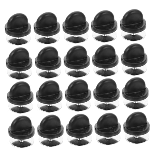 HIAKDOFT DIY Broschennadeln Schwarz Verschleißfest Anstecknadeln für Schmuckherstellung Bastelprojekte Professionelle Pin clutch Ersatzclips für Abzeichen Namensschilder von HIAKDOFT