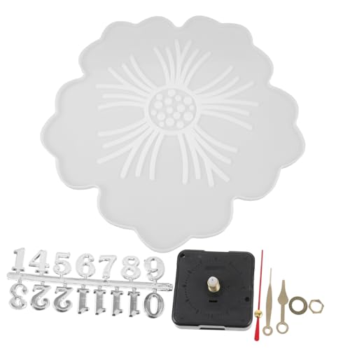 HIAKDOFT DIY Silikonform Uhr Blumenform Wanduhr Gießform Kreativ Handgefertigt Epoxidharz Kompatibel für Individuelle Zeitmesser Herstellung und Wanddekoration HIAKDOFT DIY Silikonform Uhr Blumenform Wanduhr Gießform Kreativ Handgefertigt Epoxidharz Kompatibel für Individuelle Zeitmesser Herstellung und Wanddekoration von HIAKDOFT