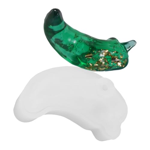 HIAKDOFT DIY Silikonform für Handgemachte Dekorative Chili form Flexible Transparente Gießform für Kreative Bastelarbeiten und Individuelle Geschenkideen Einfach zu Reinigen und Vielseitig von HIAKDOFT